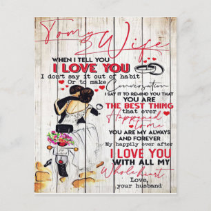 Husband To My Wife Letter   Lovely Present   Flyer