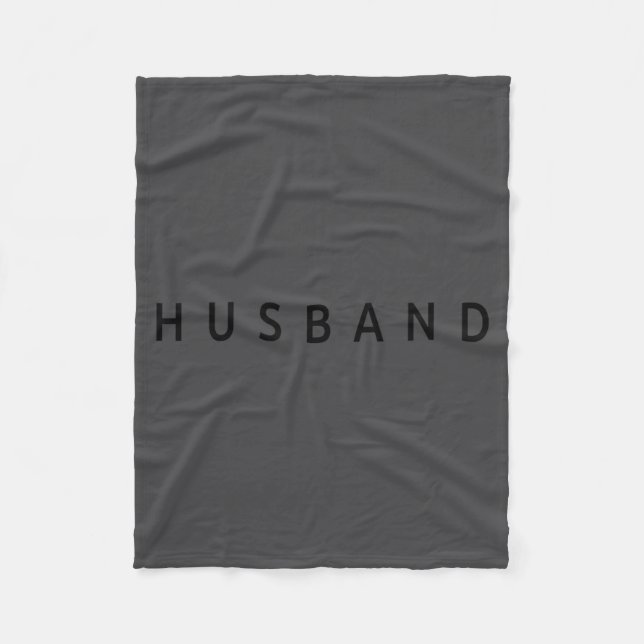 Husband Wedding Married Couple Wife Matching Husba Fleece Blanket (Front)