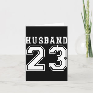 Husband wife 2023 matching engagement party card