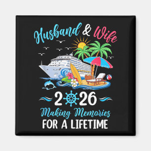 Husband Wife 2026 Making Memories Cruise Matching Magnet