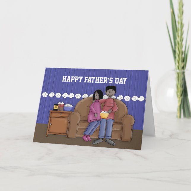 Husband & Wife 2: Blank Father's Day Greeting Card (Front)