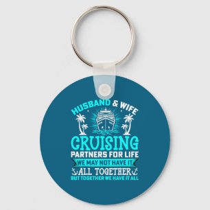 Husband Wife Cruising Partners Couple Key Ring