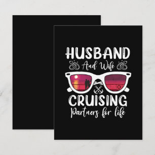 Husband Wife Cruising Partners for Life Enclosure Card