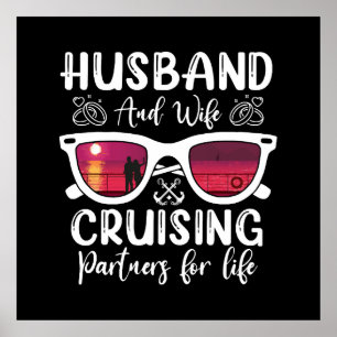 Husband Wife Cruising Partners for Life Poster