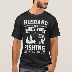 Husband & Wife Fishing Partners For Life For Men F T-Shirt