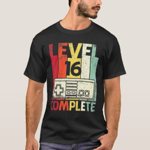 Husband Wife Gamer Marry Anniversary Level 16 Year T-Shirt