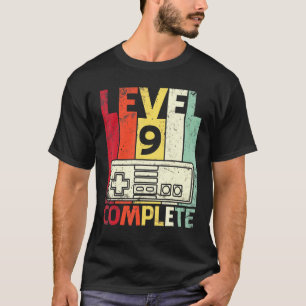 Husband Wife Gamers Marry Anniversary Level 9 Year T-Shirt