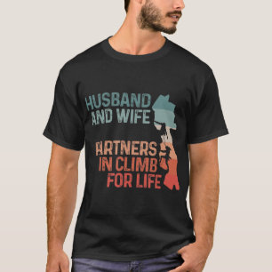 Husband & Wife Partners In Climb For Life Couple C T-Shirt