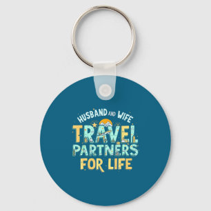 Husband Wife Travel Trip Couples Key Ring