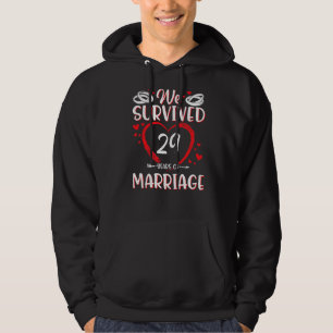 Husband Wife Wedding Memory We Survived 29 Years O Hoodie