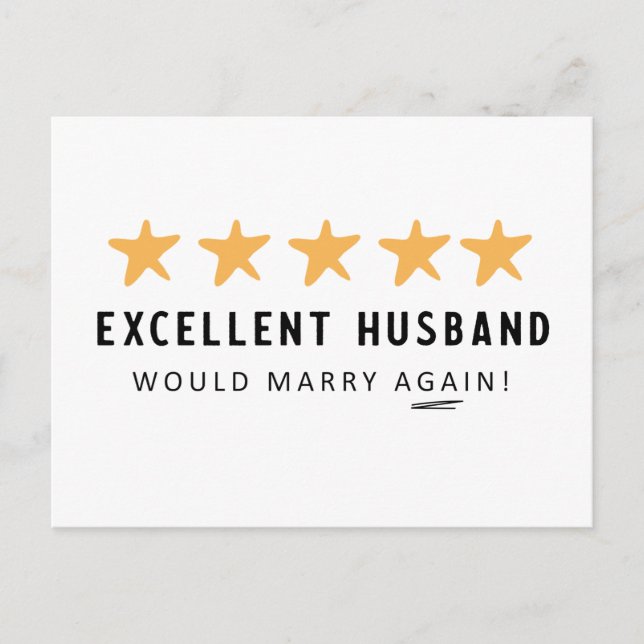 Husband Would Marry again from Wife Card (Front)