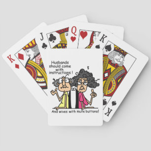 Husbands and Wives Attitude Humour Playing Cards