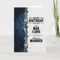 Husband's Birthday for Gay Marriage in Blue