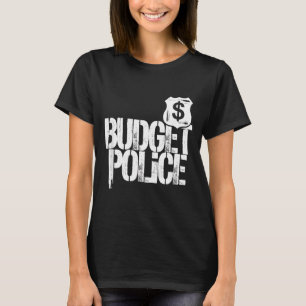 Husbands Budget Police Wife Shopping Spending T-Shirt
