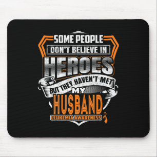 Husband's Fight Is My Fight Leukaemia Awareness Mouse Pad