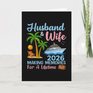 Husbynd And Wife 2026 Tropical Cruise Adventure De Card