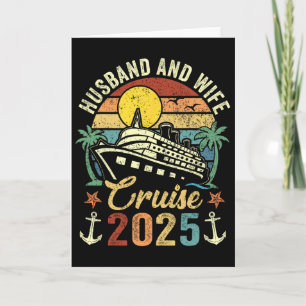 Husbynd And Wife Cruise 2025 Family Trip Vacation Card