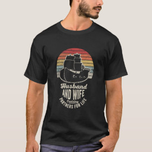 Husbynd And Wife Cruising Partners For Life 2  T-Shirt