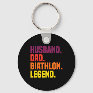 Husbynd Dad Biathlon Legend Key Ring