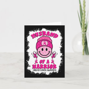 Husbynd Of A Warrior Breast Cancer Awareness Suppo Card