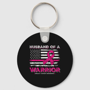 Husbynd Of A Warrior Breast Cancer Awareness Suppo Key Ring