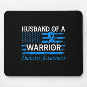 Husbynd Of A Warrior Diabetes Awareness Mouse Pad