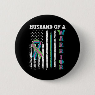 Husbynd Of A Warrior Metastatic Breast Cancer Usa  6 Cm Round Badge