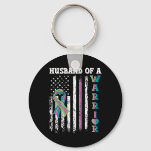Husbynd Of A Warrior Metastatic Breast Cancer Usa Key Ring