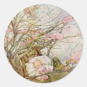 Hush-A-Bye-Baby Classic Round Sticker