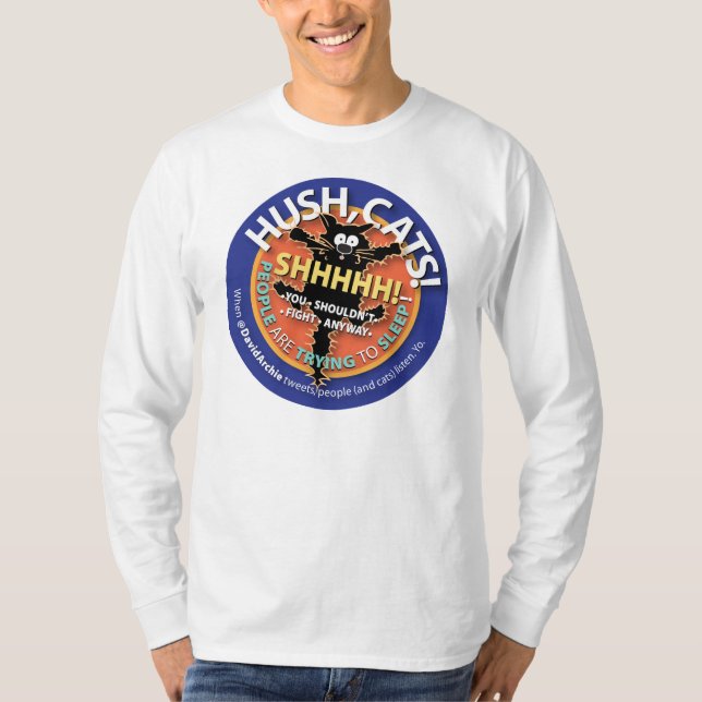 Hush Cats Tee, Long-sleeve T-Shirt (Front)