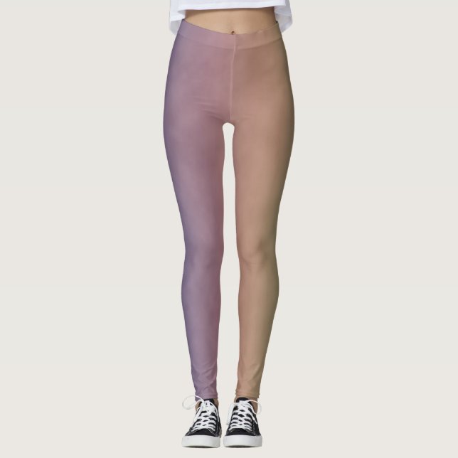 Hushed Pastel Field Leggings (Front)