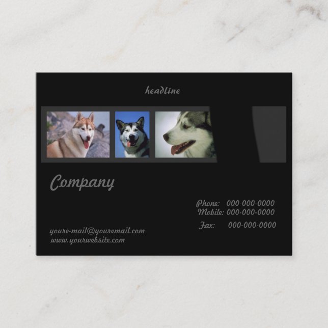 Huskies Business Card (Front)