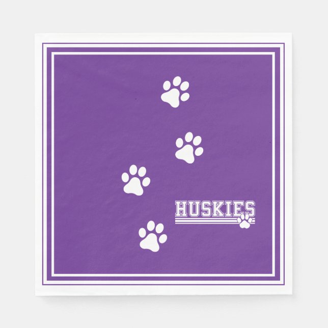 Huskies Paper  Napkin (Front)
