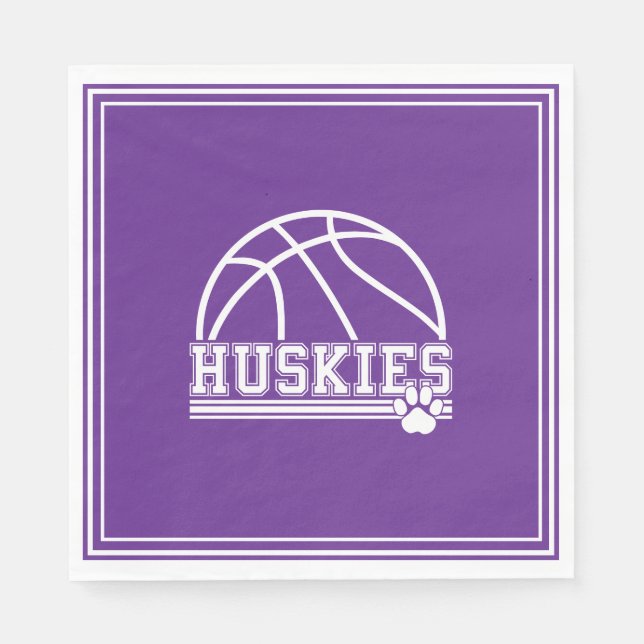 Huskies Paper  Napkins (Front)