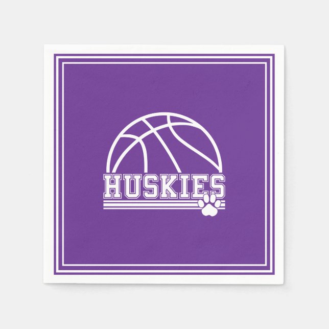 Huskies Paper  Napkins (Front)