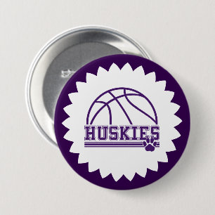 Huskies Pin Button