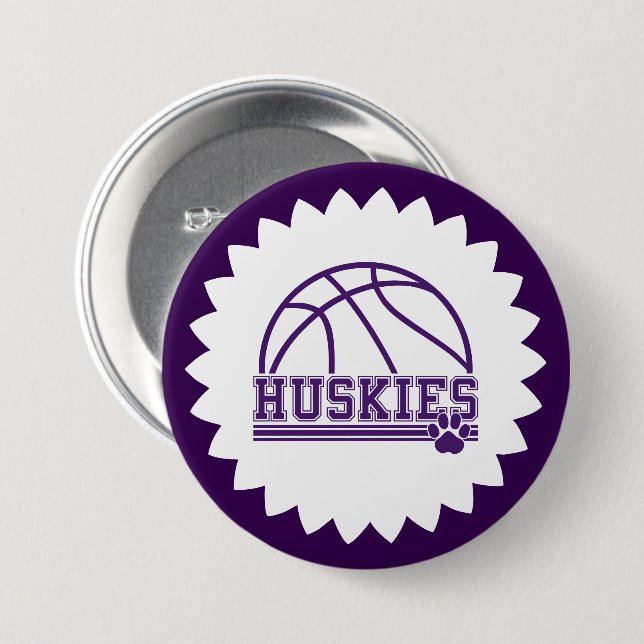 Huskies Pin Button (Front & Back)