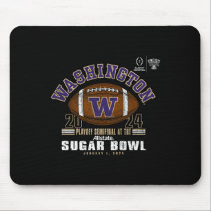 Huskies Sugar Bowl 2024 Cfp Football Vintage Logo Mouse Pad