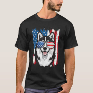 Husky 4th of July Men Siberian Husky Dog Love Owne T-Shirt