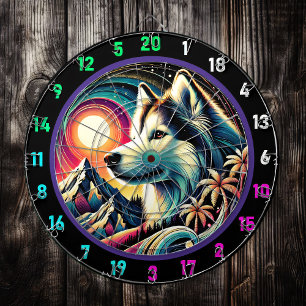 Husky Adventure Ridge Wall Display Dartboard