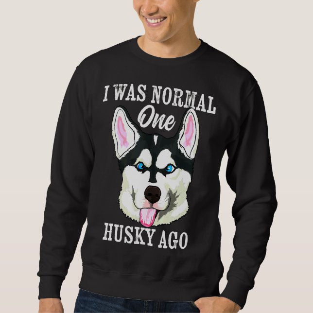 Husky Ago Siberian Husky Winter Dog Sweatshirt (Front)