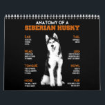 Husky | Anatomy Of Siberian Husky Dogs Calendar<br><div class="desc">Husky | Anatomy Of Siberian Husky Dogs</div>