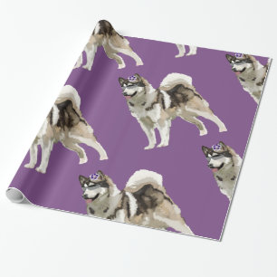 Husky Art Wrapping Paper