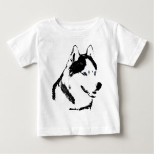 Husky Baby Tootoo One Piece Malamute Husky Dress T-Shirt
