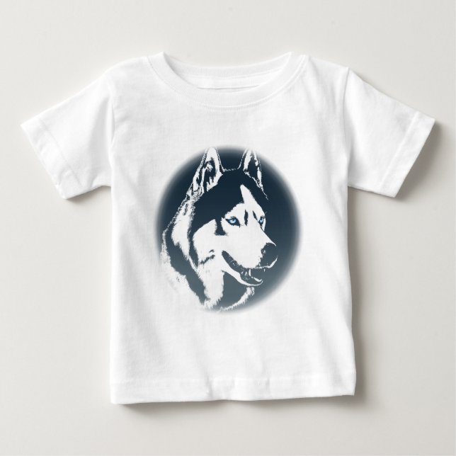 Husky Baby Tootoo Onepiece Siberian Husky Dress T-Shirt (Front)