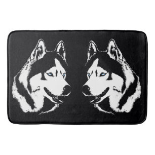 Husky Bathmat Husky Malamute Bath Decor