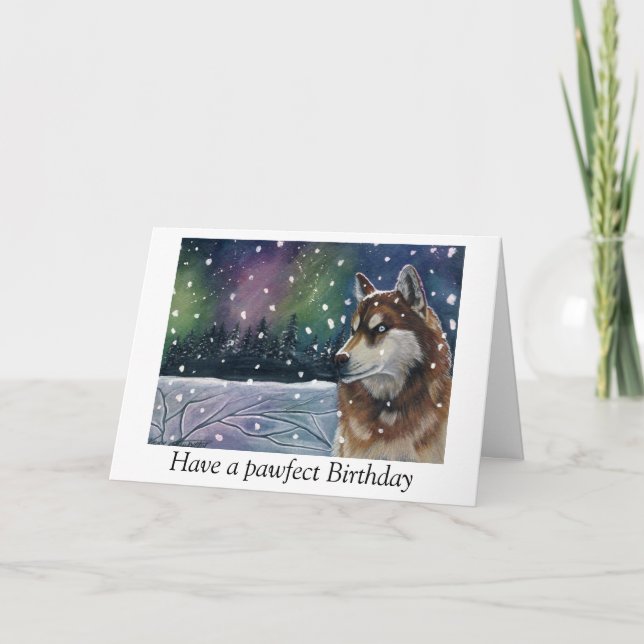 Husky Birthday card (Front)