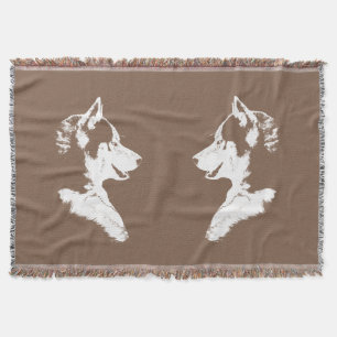 Husky Blanket Siberian Husky Dog Throw Blankets