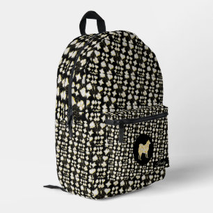 HUSKY BLING PRINTED BACKPACK