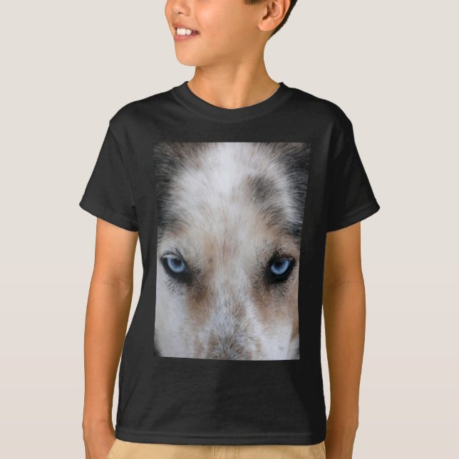Husky blue eyes T-shirt (Front)